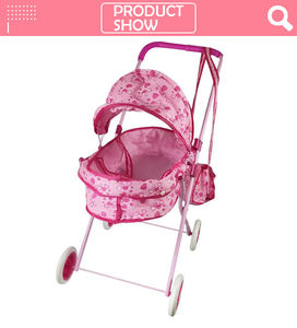 Préscolaire semblant jouer en plastique chariot belle bébé poupée jouet porteur - Product Image 2