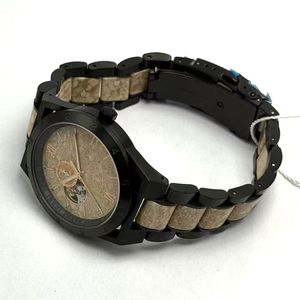 럭셔리 대리석 스톤 다이얼 스테인레스 스틸 및 대리석 스트랩 울트라 얇은 석영 운동 남성 손목 시계 - Product Image 4