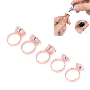 Anillos de pegamento de pigmento reutilizable, taza de tinta, maquillaje permanente, soporte para extensiones de pestañas para proveedor de Microblading - Product Image 5