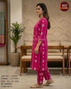 Conjunto de Cordón Rosa para Mujer, Cómodo, de Algodón, para Oficina, Hogar y Uso Casual, Disponible a Precio de Mayoreo - Product Image 5