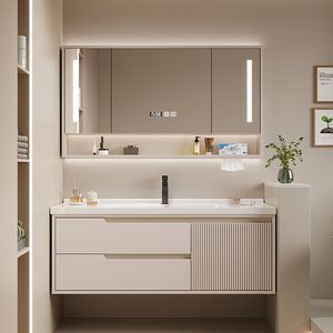 <b>Foldable</b> Makeup <b>Desk</b> Bedroom Stylish Dressing Table Home Furniture Armony Modern Wood Vanity Table with Mirror Drawers - Product Image 1