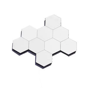 <span class=keywords><strong>Lampe</strong></span> tactile quantique hexagonale Led, murale nid d'abeille Rechargeable, piles, détecteur tactile, éclairage de nuit - Product Image 1