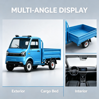 Auto Eléctrico 2026 de Doble Puerta y Doble Asiento, con Batería de Litio Ternaria, Camioneta Eléctrica de Cuatro Ruedas, Mini Pickup