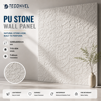 Panneaux décoratifs en pierre PU pour les projets de décoration murale d'hôtels, villas, appartements et bâtiments commerciaux