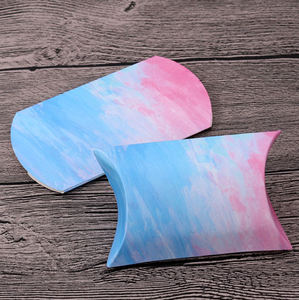 بيع بالجملة مخصص ورقة صغيرة وسادة مربع الحلوى الحلوى شخصية مربع الحلوى حار بيع الزفاف حفلة عيد ميلاد صناديق الحلوى - Product Image 1