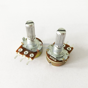 WH148N-B50K 3-polige 20mm Einzel potentiometer Kunden spezifische Farbe Shell Split Shaft Rotary Linear Potentiometer WH148N-B50K mit Mutter - Product Image 2