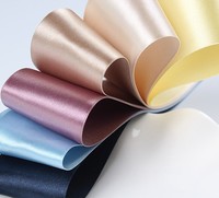 Ruban de satin multicolore et multi-tailles de haute qualité, personnalisé pour la décoration de scènes de mariage, fleurs, cadeaux délicats faits à la main