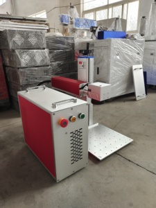 Machine de marquage de gravure pour imprimante laser 20w avec SG7110 Galvo Head Double Red Dot EZCAD 80mm Rotary Plate Holder Free Goggles - Product Image 4