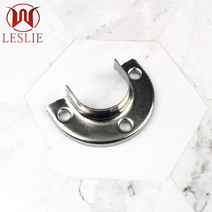 25MMパイプサポート丸型クローゼットチューブワードローブチューブサポートフランジ鉄管ホルダークローゼットロッドブラケットスチールパイプチューブフランジ - Product Image 1