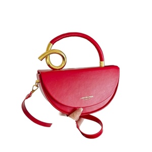 High Quality PU Leather Ladies Handbag Small Tote Bag Durable Nylon Open Diamond Logo Featuring Two Women Girls Design - Product Image 1