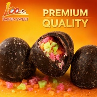 Caramelos de chocolate efervescentes al por mayor con relleno de caramelo de colores, bolas de chocolate explosivas, aperitivos para fiestas, OEM ODM