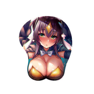 Alfombrilla de ratón de pechos grandes de Anime para juegos al por mayor alfombrilla de ratón de diseño personalizado supersuave XL de gran tamaño 3D reposamuñecas de silicona - Product Image 3