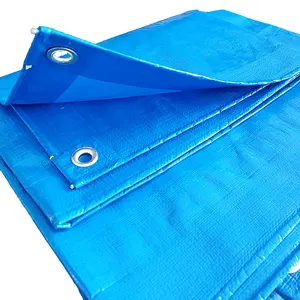 2024热卖180gsm蓝色防水灯聚乙烯防水布，透气性，用于包装和户外覆盖