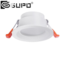 Module de spot encastré en verre transparent avec cadre intégré, garniture de spot encastré fixe, étanche, GU5.3 / MR16 / GU10