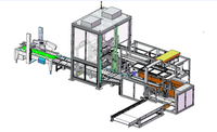 Machine d'emballage entièrement automatique pour serviettes en papier/mouchoirs en papier/toilette, machine de fabrication d'emballages pour serviettes en papier