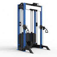 Rack de musculation multifonctionnel avec système de câbles doubles, personnalisable pour l'entraînement de force et de fitness
