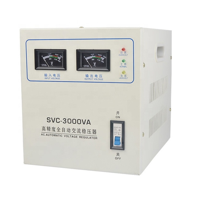 SVC High-Precision Voltage Regulator SVC-15KVA Single-Phase 220V±1% >95% Efficiency Auto-Adjust