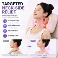 Coussin de massage Shiatsu ergonomique pour le cou et les épaules, contour à 35 degrés pour le soutien musculaire latéral et le confort quotidien