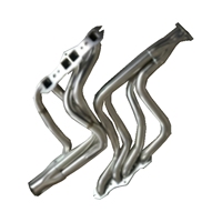 Collecteurs d'échappement polis en acier inoxydable Target, tuyau de remplacement compatible avec Chevy Nova Chevelle SBC Small Block