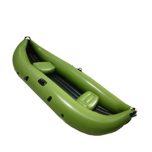 Kayak inflable plegable portátil, bote de plátano doble, canoa de goma gruesa para pesca y rafting - Product Image 5