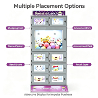 Distributeur automatique de capsules original japonais à monnayeur, couleur blanche, pour jouets et autocollants en capsules