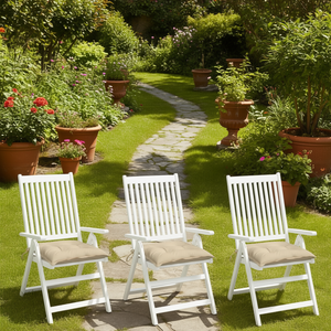 Cojines de Tela Oxford Beige para Exteriores, 18x18 Pulgadas, Cuadrados, Extraíbles, Lavables, para Patio y Jardín, para Uso en Todas las Estaciones - Product Image 2