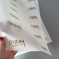 Papier de soie d'emballage cadeau personnalisé 17G, imperméable, recyclable, vierge, fin, avec logo imprimé