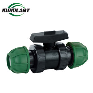 Válvula de Bola de Plástico Kexing, PP, PVC, Doble Unión, HDPE, <span class=keywords><strong>PE</strong></span>, PP, para Tubería de Agua, PN16, Accesorio de Compresión de PP - Product Image 2
