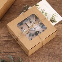 Vente chaude 2/4/6/12 trous Cupcake boîtes pâtisserie boîtes à biscuits avec fenêtre pour anniversaire mariage fête boulangerie magasins