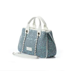 Hot Sales 2024 Bolsas Para Mujer Womens Shoulder Bags Sequin Denim Bags Tote Bag Luxury Handbags