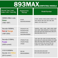 Abrepuertas de garaje 4 en 1, receptor de 12 V y 3 canales para los modelos 893MAX, 890MAX, 892MAX, 895MAX, 891LM, 893LM, 371LM