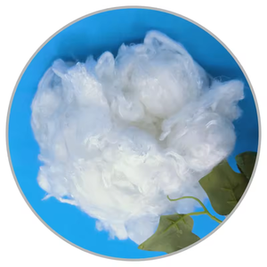ขายตรงจากโรงงาน เส้นใยไลโอเซลล์วิสโคส 100% คุณภาพพรีเมียม 1.2D 1.5D*38มม. สีขาวดิบ/ย้อมสี ทนไฟ ต้านเชื้อแบคทีเรีย สำหรับใช้ในบ้าน - Product Image 1
