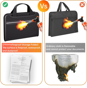 Accordion <strong>File</strong> Organizer Fireproof Expanding <strong>File</strong> Folder With Zipper Portable Important Document Organizer Folders For Office - Product Image 3