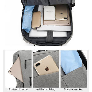 Mochila para Computadora de 3 Piezas, Moderna, Personalizada, al por Mayor, para Hombre y Mujer, con Puerto USB, Impermeable - Product Image 3