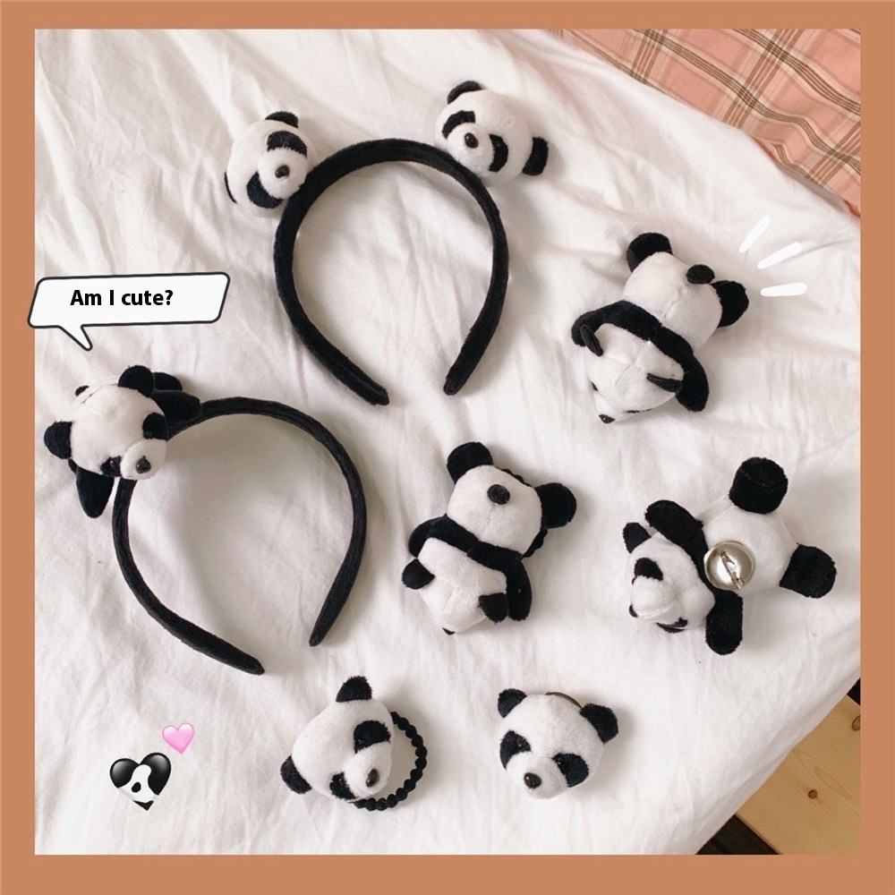 Cute Little Panda Hairband Children's Animal Hair Ornament for Girls Hairpin Pin Hair Accessory Custom Headbands