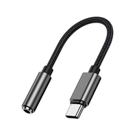 Applicable pour la puce de décodage numérique Apple pour la lecture de musique et les appels. Câble adaptateur audio Type-C vers 3,5 mm.