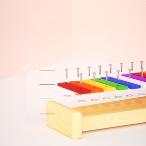 Xylophone Glockenspiel en métal arc-en-ciel à 15 tons avec maillets, instrument de percussion Orff, jouet musical éducatif précoce pour enfants - Product Image 6