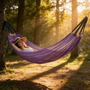 Hamaca de Camping Portátil Moderna de Alta Calidad, de Nailon, con Capacidad de Peso de 150 kg, para 1 Persona, para Todas las Estaciones, de Secado Rápido - Product Image 6