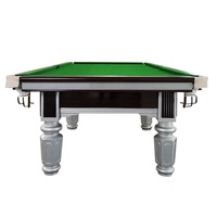 Table de billard professionnelle de 9 pieds en ardoise marbrée pour bar