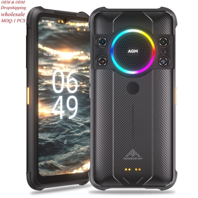AGM H5 Pro EU Version Rugged Phone Unlocked with Night Vision Camera NFC 8GB+128GB 6.52 Inch Android 12 Feature Phone