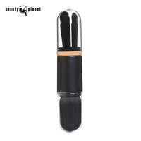Ensemble de pinceaux de maquillage vegan Beauty Planet, marque privée, professionnels, rétractables, poils synthétiques, pour fond de teint