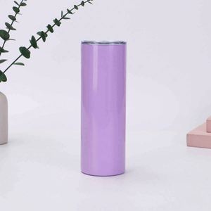 Stainless Steel Tumbler Vacuum Insulated Double Wall Straight <b>Cup</b> With Lid Minimalist Design For Travel - Product Image 5