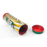 Boîte en métal cylindrique colorée personnalisée de qualité alimentaire JYB pour bonbons et chocolats, emballage métallique durable pour collations et biscuits