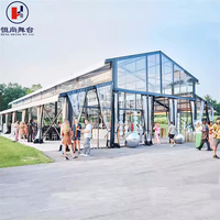 Structure en aluminium, tente de réception extérieure blanche pour 100 personnes, mariage, événement