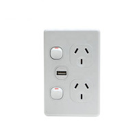 Point d'alimentation électrique SAA 3 broches avec ports USB prise de courant Australie GPO prise murale prise domestique interrupteur de prise