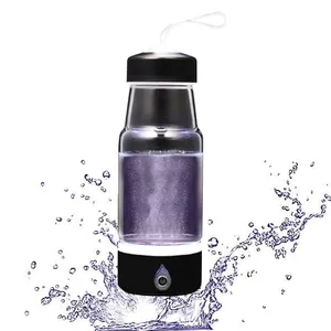 420Ml Water Filter Glass Abs Hydrogen Ion Generator Water Bottle, Portable Korea Hydrogen Water Generator