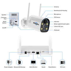 Hiseeu 5MP 10CH Video Record <b>Wireless</b> Wifi Ip <b>Cctv</b> Camera Nvr NVR-10 10ch Nvr Wifi NVR-10 - Product Image 2