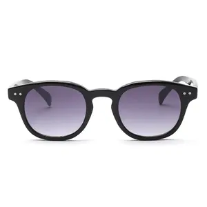 2023约翰尼·德普风格时尚太阳镜圆形透明镜片品牌设计派对秀Oculos de Sol