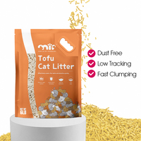 Litière pour chat écologique 100% naturelle, hautement absorbante, faible dispersion, fabrication OEM, litière pour chat au tofu