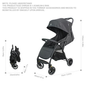 Baobaohao A9, cochecito ligero de alta calidad, coche 2 en 1 con cinturón de seguridad de cinco puntos, plegable para recién nacido, estilo Popular - Product Image 6